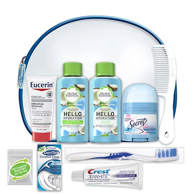 Travel-sized hygiene kits