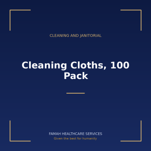 Cleaning Cloths, 100 Pack from Famah Healthcare Services