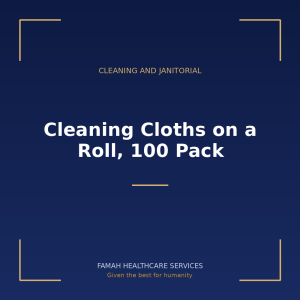 Cleaning Cloths on a Roll, 100 Pack from Famah Healthcare Services