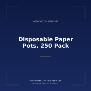 Disposable Paper Pots, 250 Pack from Famah Healthcare Services