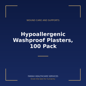 Hypoallergenic Washproof Plasters, 100 Pack from Famah Healthcare Services
