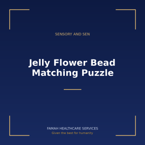Jelly Flower Bead Matching Puzzle from Famah Healthcare Services
