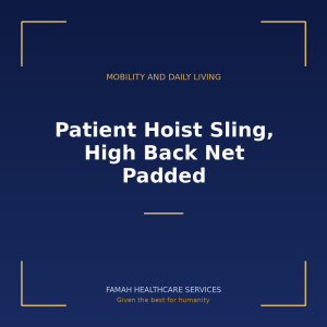 Patient Hoist Sling, High Back Net Padded from Famah Healthcare Services