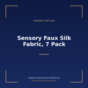 Sensory Faux Silk Fabric, 7 Pack from Famah Healthcare Services
