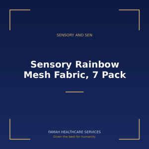 Sensory Rainbow Mesh Fabric, 7 Pack from Famah Healthcare Services